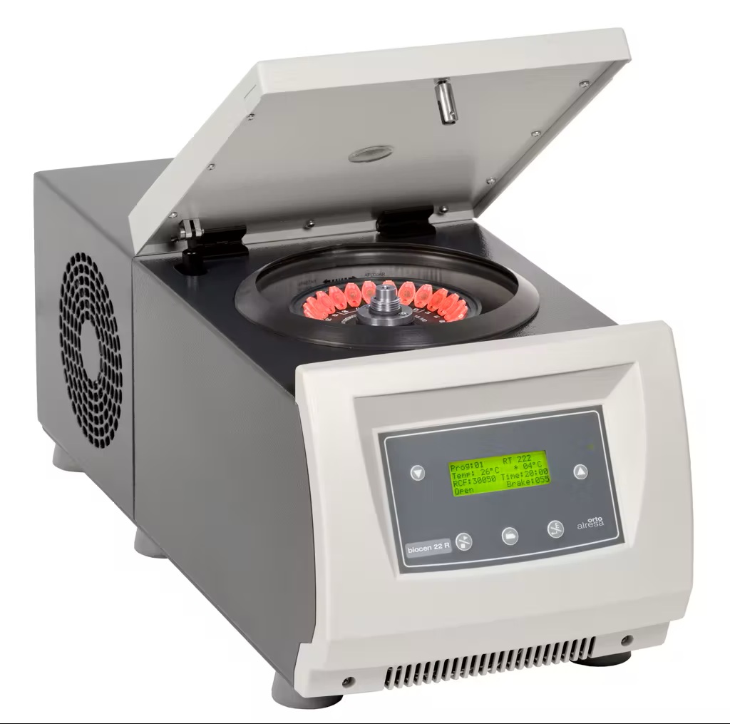 צנטריפוגת מיקרו שולחנית דגם BIOCEN 22R עם קירור, תוצרת Orto Alresa